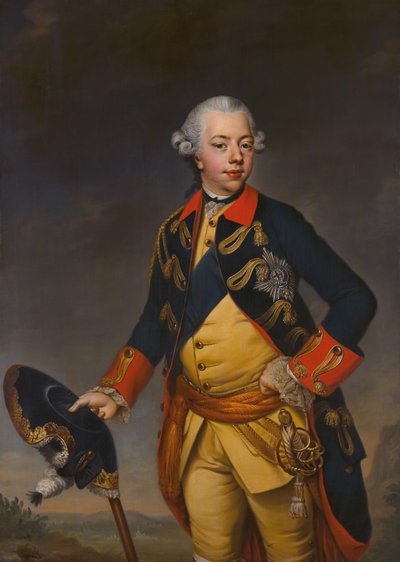Portrait of Stadholder Willem V (1748-1806) by Johann Georg Ziesenis